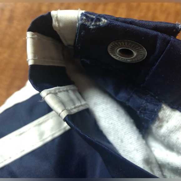 Adidas Lined Athletic Breakaway Pants Snaps Navy Blue - Picture 8 of 8